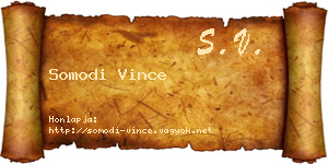 Somodi Vince névjegykártya